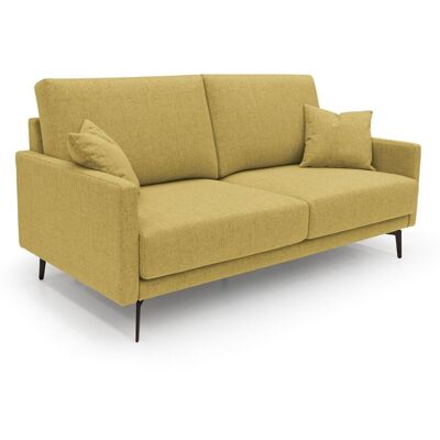 DIVANI.STORE Saturno Modernes Sofa Aus Weichem Wasserfestem Stoff T03 160 Cm Gelb DIVANI.STORE Saturno Modernes Sofa Aus Weichem Wasserfestem Stoff T03 160 Cm Gelb