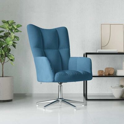 Relaxsessel Blau Samt Vidaxl Relaxsessel Blau Samt Vidaxl