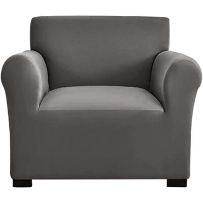 TINOR Stretch-sofabezug, 1-/2-/3-sitzer-sofabezug, Sofaschutz Mit Armlehnen, Sesselbezug Mit Rutschfesten Schaumstoffstäbchen (1-sitzer, Grau) TINOR Stretch-sofabezug, 1-/2-/3-sitzer-sofabezug, Sofaschutz Mit Armlehnen, Sesselbezug Mit Rutschfesten Schaumstoffstäbchen (1-sitzer, Grau)