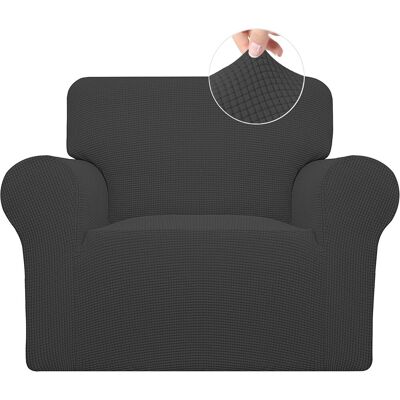 XISRENS Bequemer, Waschbarer Stretch-sofaüberzug In Dunkelgrau 1-teiliger Sofabezug, Weich Mit Elastischem Saum, Ideal Für Wohnzimmer, Auch Für Kinder Und Haustiere Geeignet. Spandex-jacquard-gewebe XISRENS Bequemer, Waschbarer Stretch-sofaüberzug In Dunkelgrau 1-teiliger Sofabezug, Weich Mit Elastischem Saum, Ideal Für Wohnzimmer, Auch Für Kinder Und Haustiere Geeignet. Spandex-jacquard-gewebe