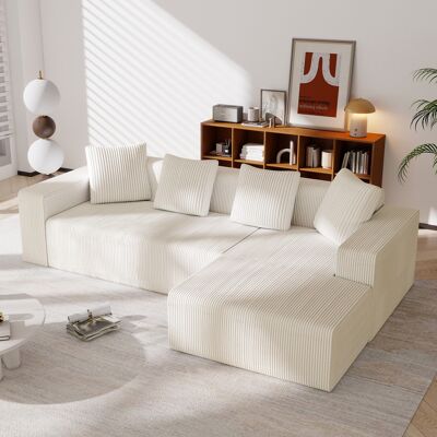 KELLANY Vollkomprimiertes Knochenloses Sofa,cloud-kombinationssofa Mit L-liegestühlen, Modernes Modulares Sofa Mit Tiefen Sitzplätzen, Gepolstertes Sofa Für Wohnzimmer Und Schlafzimmer KELLANY Vollkomprimiertes Knochenloses Sofa,cloud-kombinationssofa Mit L-liegestühlen, Modernes Modulares Sofa Mit Tiefen Sitzplätzen, Gepolstertes Sofa Für Wohnzimmer Und Schlafzimmer