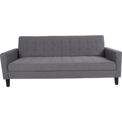 EBUY24 Mina Schlafsofa Dunkelgrau, Schwarze Beine. EBUY24 Mina Schlafsofa Dunkelgrau, Schwarze Beine.