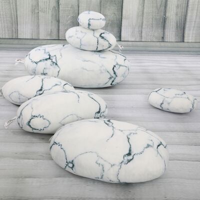 Stein Felsen Muster Kieselstein Kopfkissen, Akzent Bodenkissen, Kinder Spielen Dekokissen, Zuhause Natur Dekorations Kissen, Hintergrund Requisiten Kissen, Ottomane Und Poufs, Velours, 7 Stück - Weisser Marmor - Vercart Stein Felsen Muster Kieselstein Kopfkissen, Akzent Bodenkissen, Kinder Spielen Dekokissen, Zuhause Natur Dekorations Kissen, Hintergrund Requisiten Kissen, Ottomane Und Poufs, Velours, 7 Stück - Weisser Marmor - Vercart