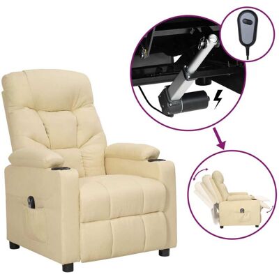 Relaxsessel Elektrisch Creme Stoff Vidaxl Relaxsessel Elektrisch Creme Stoff Vidaxl