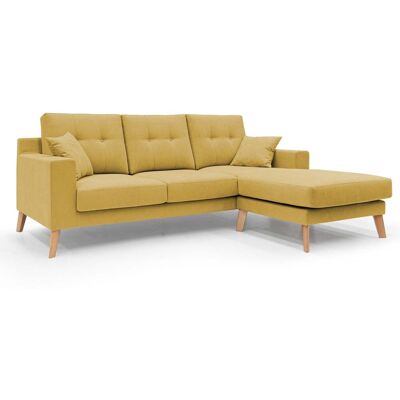 DIVANI.STORE Dansk Reversibler Wasserfester Stoff-Ecksofa - Sofa DIVANI.STORE Dansk Reversibler Wasserfester Stoff-Ecksofa - Sofa
