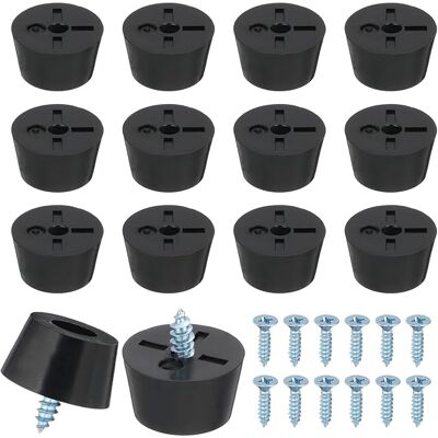 OEM Patikil 14 Stück Gummifüße, 15x12x8mm Rutschfeste Schneidebrettfüße, 3mm Runde Schwarze Schraubfüße Für Möbel, Elektronik, Stühle, Schränke, Sofas OEM Patikil 14 Stück Gummifüße, 15x12x8mm Rutschfeste Schneidebrettfüße, 3mm Runde Schwarze Schraubfüße Für Möbel, Elektronik, Stühle, Schränke, Sofas
