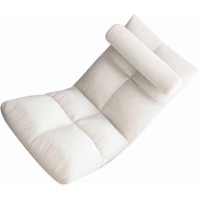 JUTE Tatami-pouf, Bettstuhl Mit Rückenlehne, Niedliches Sofa Für Ein Einzelzimmer Mit Erkerfenster, Klappstuhl, Mondscheinweiß JUTE Tatami-pouf, Bettstuhl Mit Rückenlehne, Niedliches Sofa Für Ein Einzelzimmer Mit Erkerfenster, Klappstuhl, Mondscheinweiß