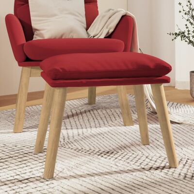 Vidaxl Roter Samtfußhocker - Fußhocker Vidaxl Roter Samtfußhocker - Fußhocker