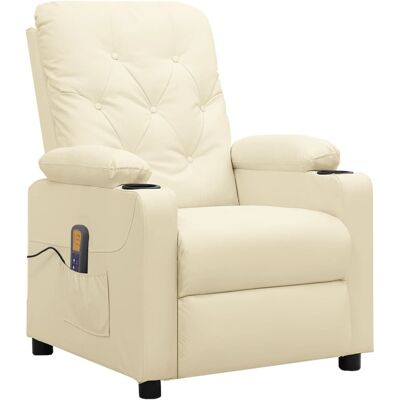 Massagesessel Creme Kunstleder Vidaxl Massagesessel Creme Kunstleder Vidaxl