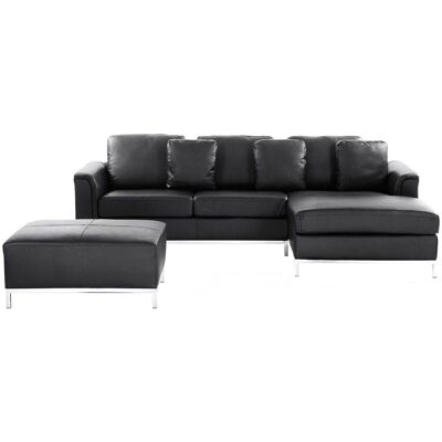 Beliani Ledercorner-Sofa - Linke L-Form Modernes Design Beliani Ledercorner-Sofa - Linke L-Form Modernes Design