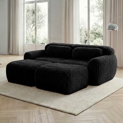 SANS MARQUE Boneless Cloud Sofas – 204x179x73 Cm – 53.3 Kg – Aus Plüsch – Premium-plüschstoffgenießen Sie Den – Gemütliches Wohnzimmer-sofa Dieses SANS MARQUE Boneless Cloud Sofas – 204x179x73 Cm – 53.3 Kg – Aus Plüsch – Premium-plüschstoffgenießen Sie Den – Gemütliches Wohnzimmer-sofa Dieses