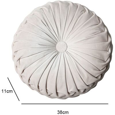 HEAT Rundes, Plissiertes Kürbis-dekokissen Für Sofa, Sessel, Bett, Auto – Kissenbezug Für Zuhause, Weicher Stoff, Größe 45 Cm HEAT Rundes, Plissiertes Kürbis-dekokissen Für Sofa, Sessel, Bett, Auto – Kissenbezug Für Zuhause, Weicher Stoff, Größe 45 Cm
