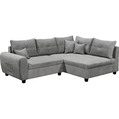 LEICESTER - LEICESTER-09 - dunkelgrau - Recamiere rechts - Sofa bed LEICESTER - LEICESTER-09 - dunkelgrau - Recamiere rechts - Sofa bed