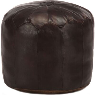 Vidaxl - Pouf Dunkelbraun 40 X 35 Cm Echtes Ziegenleder Vidaxl - Pouf Dunkelbraun 40 X 35 Cm Echtes Ziegenleder