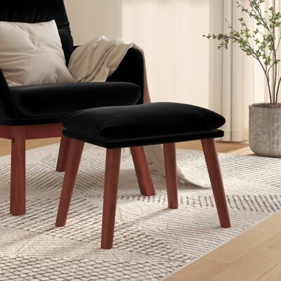 Fußhocker Schwarz 45x29,5x35 Cm Samt Vidaxl Fußhocker Schwarz 45x29,5x35 Cm Samt Vidaxl