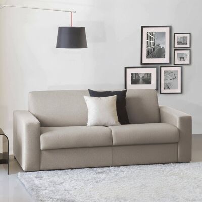Schlafsofa Alena, 2-sitzer-sofa, 100% Made In Italy, Wohnzimmersofa Mit Drehbarer Öffnung, Aus Gepolstertem Stoff, Mit Schmalen Armlehnen, Cm 160x95h90, Turteltaube - Talamo Italia Schlafsofa Alena, 2-sitzer-sofa, 100% Made In Italy, Wohnzimmersofa Mit Drehbarer Öffnung, Aus Gepolstertem Stoff, Mit Schmalen Armlehnen, Cm 160x95h90, Turteltaube - Talamo Italia