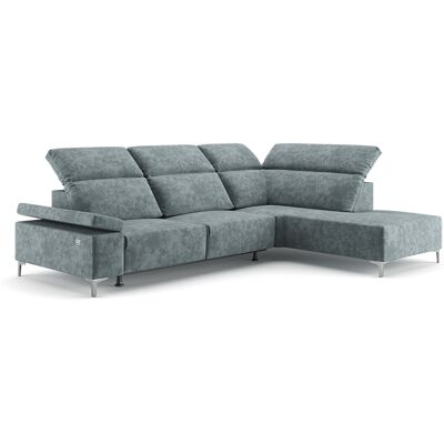 Sofa L Form James, Grau, 218 X 301 Cm Rechte Ecke, Vitalispa Sofa L Form James, Grau, 218 X 301 Cm Rechte Ecke, Vitalispa