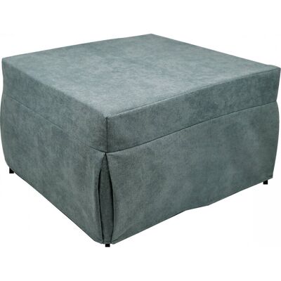 Puof In Ein Einzelbett Umwandelbar, Made In Italy, Klappbett, Pouf Mit Abnehmbarem, Platzsparendem Stoff Für Das Wohnzimmer, 78x78 / 195h45 Cm, Hellblau - Talamo Italia Puof In Ein Einzelbett Umwandelbar, Made In Italy, Klappbett, Pouf Mit Abnehmbarem, Platzsparendem Stoff Für Das Wohnzimmer, 78x78 / 195h45 Cm, Hellblau - Talamo Italia