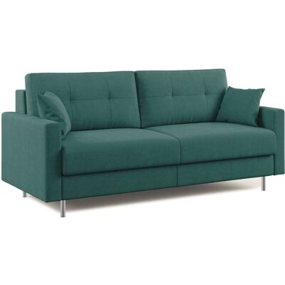 DIVANI.STORE Megan Schlafsofa Aus Abwaschbarer Mikrofaser T11 168 Cm (mat. 120x197) Grün DIVANI.STORE Megan Schlafsofa Aus Abwaschbarer Mikrofaser T11 168 Cm (mat. 120x197) Grün