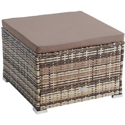 Estexo - Rattanhocker Gartenhocker Hocker Xxl Stuhl Polyrattan Sitzhocker Beige-braun Estexo - Rattanhocker Gartenhocker Hocker Xxl Stuhl Polyrattan Sitzhocker Beige-braun