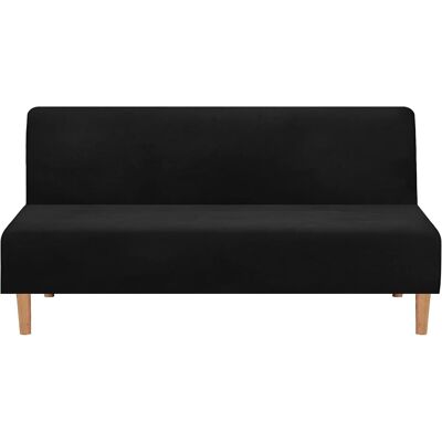 AIDUCHO Sofabezüge, Armloser Schlafsofabezug, Stretch-samt, Dick, Weich, Bequem, Schlafsofa-schonbezug Für Schlafsofa, Klappcouch, Bett (dicker Samt Schwarz) AIDUCHO Sofabezüge, Armloser Schlafsofabezug, Stretch-samt, Dick, Weich, Bequem, Schlafsofa-schonbezug Für Schlafsofa, Klappcouch, Bett (dicker Samt Schwarz)