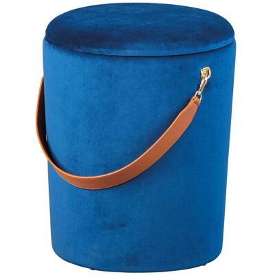 Ebuy24 - Pampurs Fusshocker, Hocker Mit Aufbewahrung Blau Und Braun. Ebuy24 - Pampurs Fusshocker, Hocker Mit Aufbewahrung Blau Und Braun.