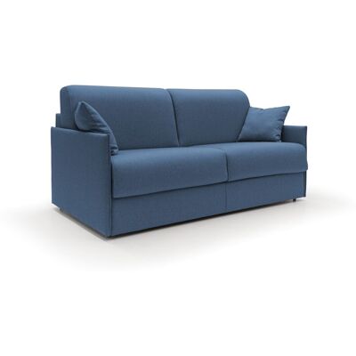 DIVANI.STORE Evans Schlafsofa Aus Wasserfestem Stoff T13 149 Cm (mat. 120x197) Blau DIVANI.STORE Evans Schlafsofa Aus Wasserfestem Stoff T13 149 Cm (mat. 120x197) Blau