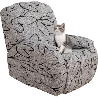 BOBYPET Dehnbarer Sesselbezug Für 1-sitzer-relaxsessel, Sesselbezug, Sofabezug Mit Tasche, Schonbezug Für Relaxsessel, Graue Ausführung BOBYPET Dehnbarer Sesselbezug Für 1-sitzer-relaxsessel, Sesselbezug, Sofabezug Mit Tasche, Schonbezug Für Relaxsessel, Graue Ausführung
