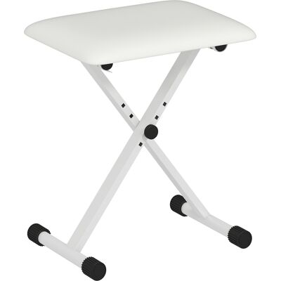 OEM Klavierhocker Höhenverstellbare Klappbare X-förmige Klavierbank Mit Kunstleder Kissen 39 X 29 X 37-47 Cm Weiß OEM Klavierhocker Höhenverstellbare Klappbare X-förmige Klavierbank Mit Kunstleder Kissen 39 X 29 X 37-47 Cm Weiß