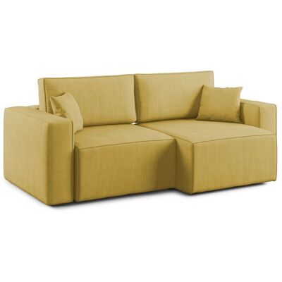 DIVANI.STORE Morfeo Sofa Mit Ausziehbaren Sitzen Aus Weichem Wasserfestem Stoff T02 215 Cm Gelb DIVANI.STORE Morfeo Sofa Mit Ausziehbaren Sitzen Aus Weichem Wasserfestem Stoff T02 215 Cm Gelb