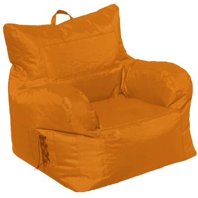 Talamo Italia - Gepolsterter Sessel Mit Armlehnen, Farbe Orange, Maße 80 X 80 X 80 Cm Talamo Italia - Gepolsterter Sessel Mit Armlehnen, Farbe Orange, Maße 80 X 80 X 80 Cm