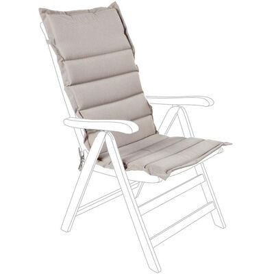 BIZZOTTO Gestepptes Liegestuhlkissen Mit Wasserabweisender, Hoher Rückenlehne Für Den Innen- Und Außenbereich -beige / Kit Mit 4 Stück BIZZOTTO Gestepptes Liegestuhlkissen Mit Wasserabweisender, Hoher Rückenlehne Für Den Innen- Und Außenbereich -beige / Kit Mit 4 Stück