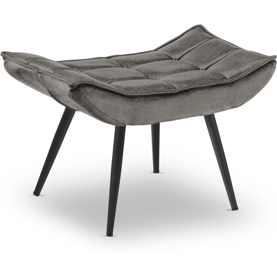 Mcombo - M Sitzhocker Fußstütze Mit Metallbeinen 4779gy-2,eleganter Hocker Ottoman Schminktisch Für Wohnzimmer Schlafzimmer, Mikrofaser,dunkelgrau Mcombo - M Sitzhocker Fußstütze Mit Metallbeinen 4779gy-2,eleganter Hocker Ottoman Schminktisch Für Wohnzimmer Schlafzimmer, Mikrofaser,dunkelgrau