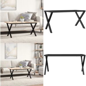 VIDAXL Couchtisch-Gestell in X-Form 70x30x43 cm Stahl - Stahl Tischbeine - X-Form Tisch VIDAXL Couchtisch-Gestell in X-Form 70x30x43 cm Stahl - Stahl Tischbeine - X-Form Tisch