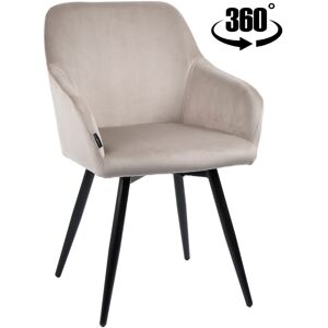 ESMO Polsterdrehstuhl, Samt beige ESMO Polsterdrehstuhl, Samt beige