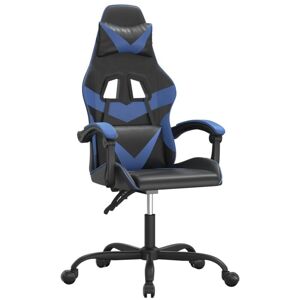 vidaxl Schwarzer und blauer Kunstleder Gaming-Stuhl - Gaming-Stuhl vidaxl Schwarzer und blauer Kunstleder Gaming-Stuhl - Gaming-Stuhl