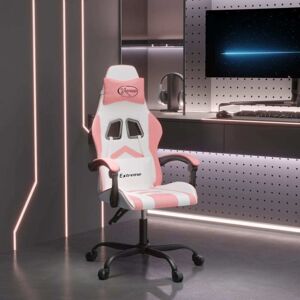 Gaming-stuhl Weiß Und Rosa Kunstleder Vidaxl Gaming-stuhl Weiß Und Rosa Kunstleder Vidaxl