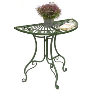 DANDIBO Tisch Halbrund Wandtisch 93995 Beistelltisch Metall 80 cm Gartentisch Halbtisch Halbrundtisch Wandkonsole Konsole Wand DANDIBO Tisch Halbrund Wandtisch 93995 Beistelltisch Metall 80 cm Gartentisch Halbtisch Halbrundtisch Wandkonsole Konsole Wand