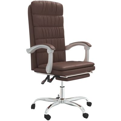 vidaXL Bürostuhl Braun - Reclinierbar, Verstellbar, Drehbar vidaXL Bürostuhl Braun - Reclinierbar, Verstellbar, Drehbar