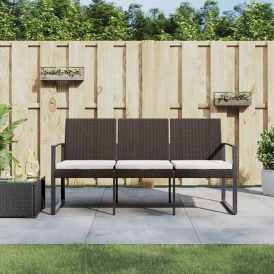 Maisonchic Gartenbank 3-Sitzer mit Kissen - Gartenmöbel Maisonchic Gartenbank 3-Sitzer mit Kissen - Gartenmöbel
