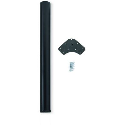 Emuca Tischbein, D. 60 Mm, Höhenverstellbar 870-890 Mm, Stahl, Schwarz Emuca Tischbein, D. 60 Mm, Höhenverstellbar 870-890 Mm, Stahl, Schwarz