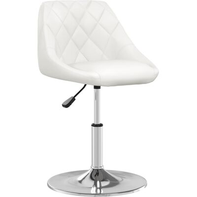 vidaXL Weißer Barhocker aus Kunstleder - Modern & Verstellbar vidaXL Weißer Barhocker aus Kunstleder - Modern & Verstellbar