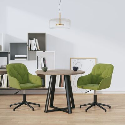 BD Hellgrüne Drehbare Esszimmerstühle Set von 2 BD Hellgrüne Drehbare Esszimmerstühle Set von 2
