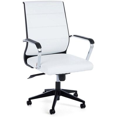 BIZZOTTO Ergonomischer Bürostuhl "brent" Mit Armlehnen Und Höhenverstellbaren Rollen -weiss BIZZOTTO Ergonomischer Bürostuhl "brent" Mit Armlehnen Und Höhenverstellbaren Rollen -weiss