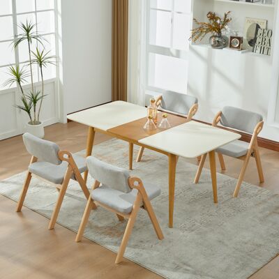 KELLANY Klappstühle Mit Gepolsterten Sitzen Aus Massivholz (buche), Stapelbare Esszimmerstühle (4-set), Als Zusatzstühle Für Küche, Büro, Hochzeit, Party, Picknick.gary KELLANY Klappstühle Mit Gepolsterten Sitzen Aus Massivholz (buche), Stapelbare Esszimmerstühle (4-set), Als Zusatzstühle Für Küche, Büro, Hochzeit, Party, Picknick.gary