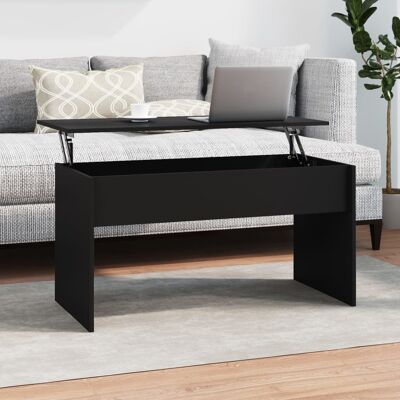 vidaXL - 102x50.5x52.5 cm - Schwarz - Sperrholz - Couchtisch vidaXL - 102x50.5x52.5 cm - Schwarz - Sperrholz - Couchtisch