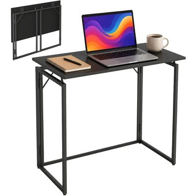 Relaxdays Schreibtisch, Hxbxt: 74 X 80 X 40 Cm, Klappbar, Platzsparend, Arbeitstisch, Bürotisch Home Office, Schwarz Relaxdays Schreibtisch, Hxbxt: 74 X 80 X 40 Cm, Klappbar, Platzsparend, Arbeitstisch, Bürotisch Home Office, Schwarz