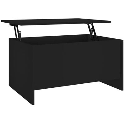vidaXL - 80x55x41 cm - Schwarz - Coffee table vidaXL - 80x55x41 cm - Schwarz - Coffee table