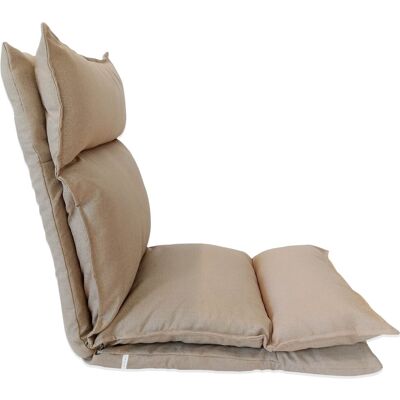 Mobili Rebecca - Rebecca Mobili Meditationstuhl Bodenkissen Beige Metall Entspannung 70x56x70 Mobili Rebecca - Rebecca Mobili Meditationstuhl Bodenkissen Beige Metall Entspannung 70x56x70