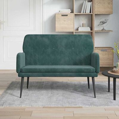 Maisonchic Modell 514777 Samt dunkelgrün 108x79x79 cm Bankett Maisonchic Modell 514777 Samt dunkelgrün 108x79x79 cm Bankett